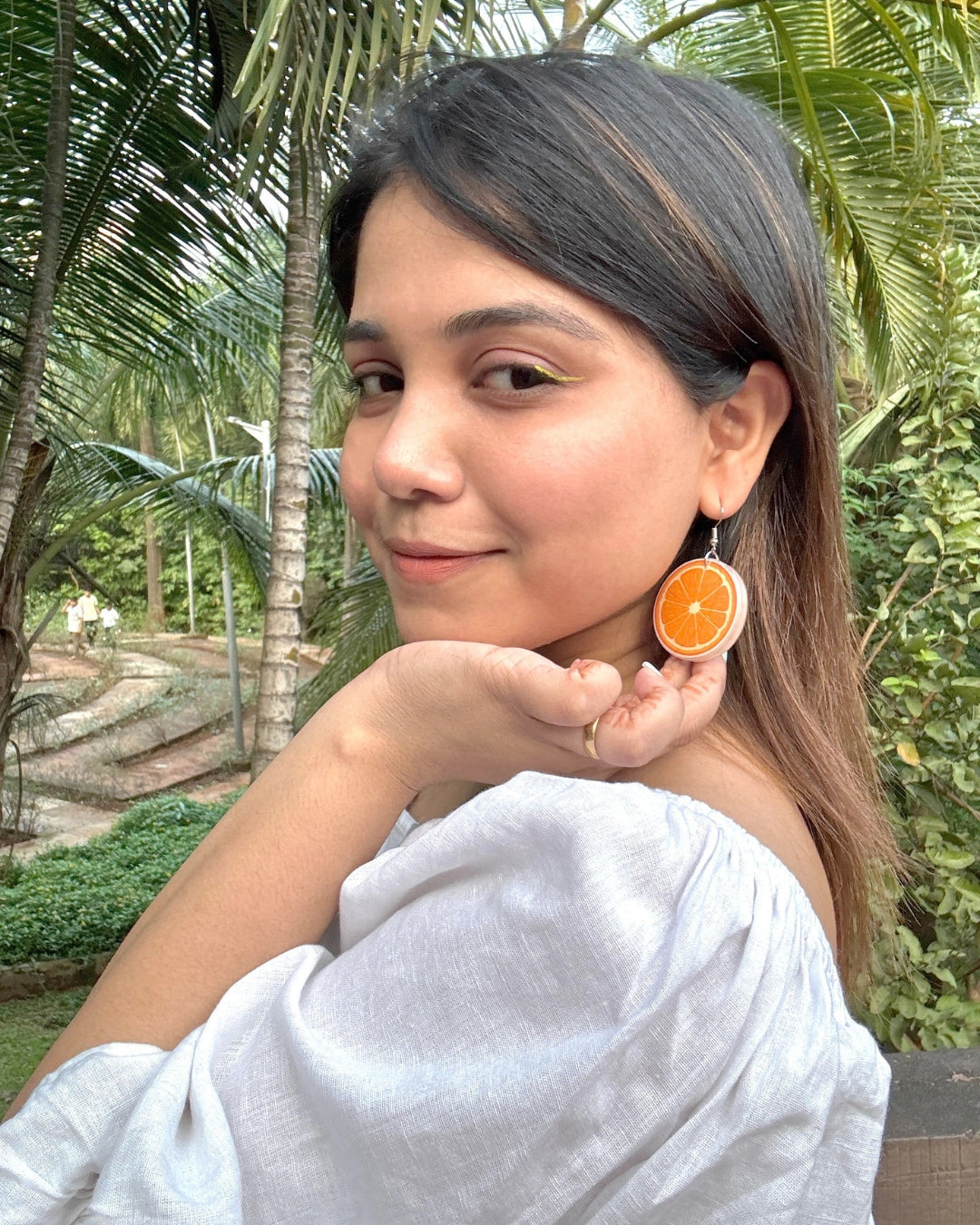 Orange Zing- Orange Earrings