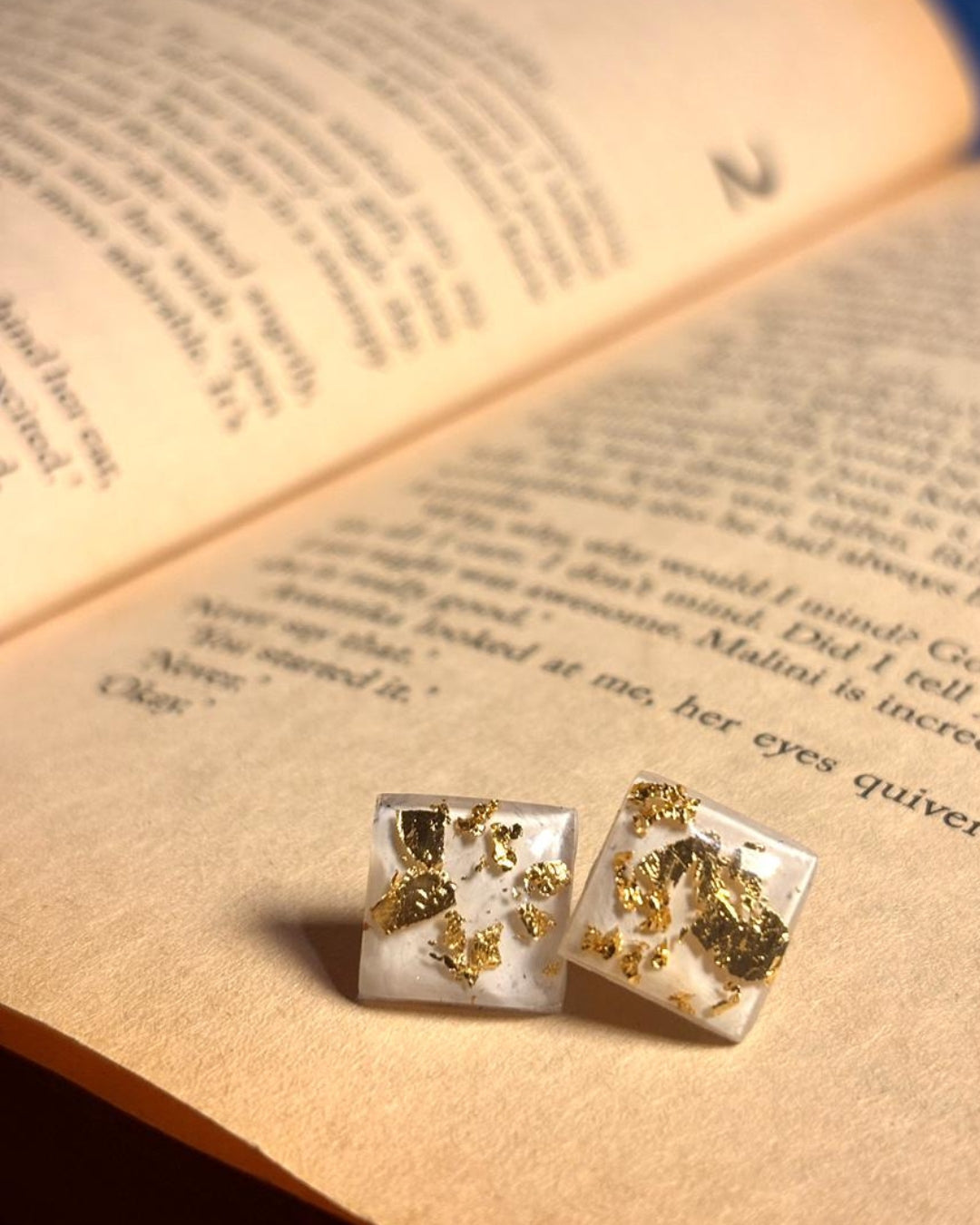 Ivory Gold Studs