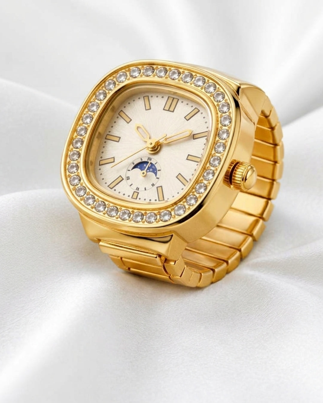 Crystal Ring Watch