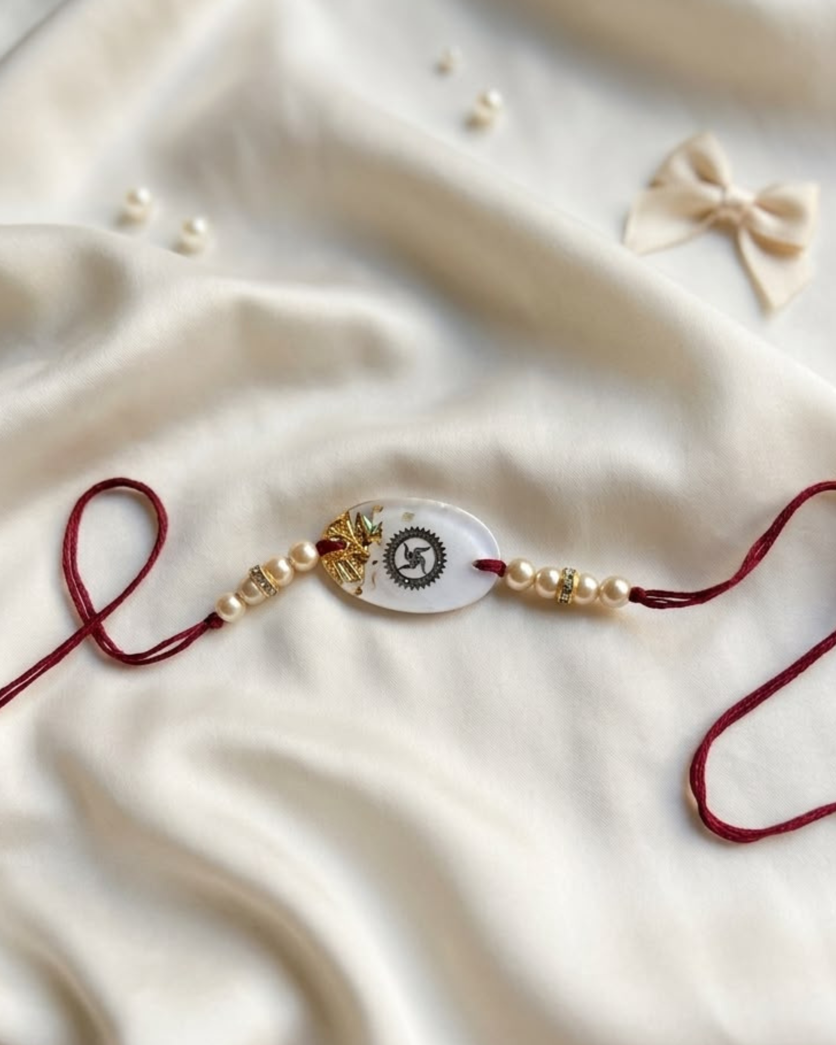 Shubh Swastik Convertible Rakhi Keychain